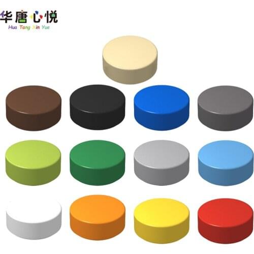 20PCS/Set 98138 MOC 1x1 Flat Tile Round Assembles Accessories Parts Building Blocks Toys for Children Kids Gifts 35381