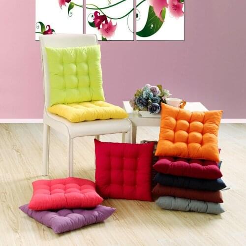 Soft Chair Cushion Square Indoor Outdoor Garden Patio Home Kitchen Office Sofa Seat cushion Buttocks Cushion Pads 40x40cm