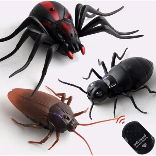 Infrared RC Remote Control Animal Toy Kit for Kids Adults Smart Cockroach Spider Ant Prank Jokes Radio Insect for Boys Girls