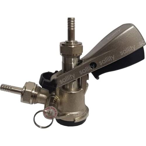 New Homebrew Beer Keg Tap System "S" Coupler tap faucet "S" keg coupler with safety valve bar accessories home brew keg coupler