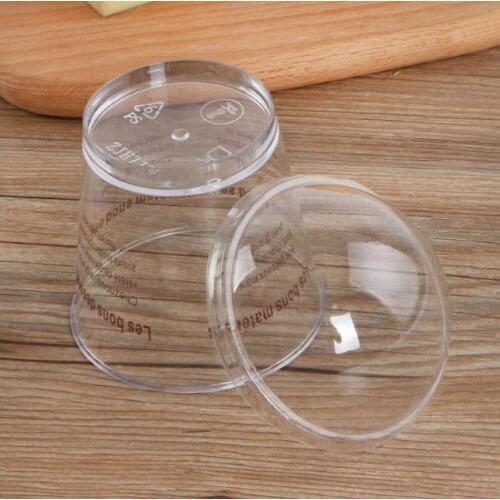 200pcs Of Disposable Food Cup 180ML DIY Tiramisu Cup Plastic Dessert Cup Creative Dessert Container Kitchen Accessories