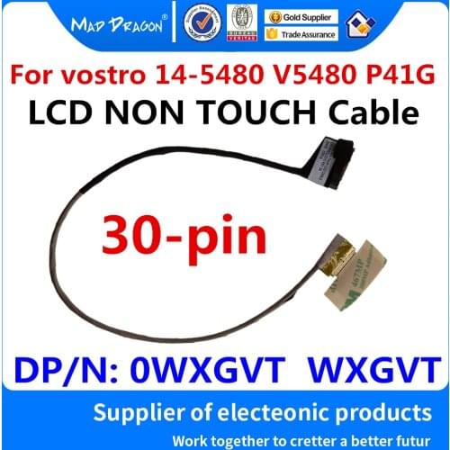 New original Laptop LCD LVDS Cable for Dell vostro 14 5480 V5480 5439 P41G JW8G LCD NON TOUCH Cable 0WXGVT WXGVT 30 pin