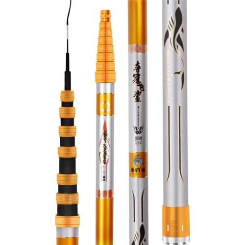 Hollow Rod 4.5m 5.4m 6.3m 7.2m Super Hard Stream Fishing Pole Ultra Light Carp Fishing Olta Positioning Canne Pesca Fishing Gear