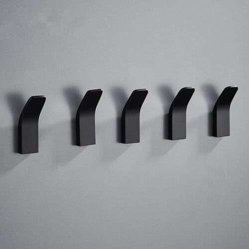 Strong Adhesive Hook Wall Hanging Bathroom Towel Toilet Cool Row Hole-Free kitchen accessories coat hook home accessories