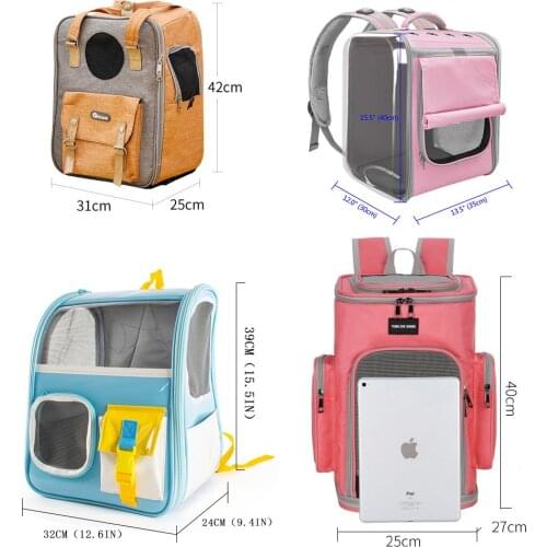 5 Styles Pet Cat Backpack Travel Cats Bagpack Small Dogs Carrying Bag for Kitten Puppy Space Handbag Portable Products