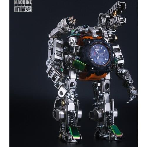 DIY Private custom stainless steel metal model Time warrior Armor Model assembling machine Birthday present christmas present