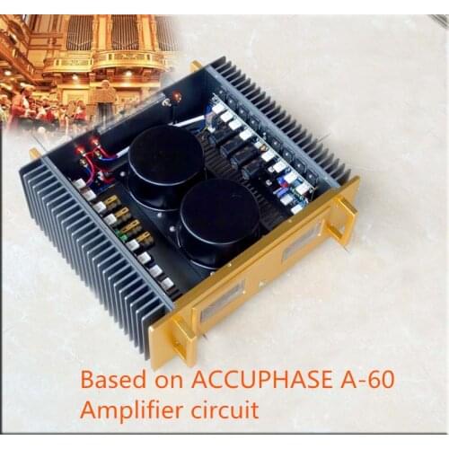 Refer ACCUPHASE A-60 Amplifier Class A 40W Class AB 200W,DC Current Negative Feedback,16 pairs of Toshiba (2SC5200 + 2SA1943)