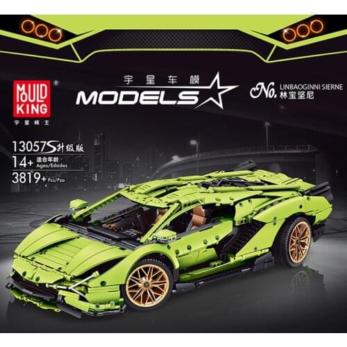 MOULD KING 13057 Building Blocks Race Car Tech RC Car Kit Toy Sports Car MOC Toy Model Educational Toys For Children Gift