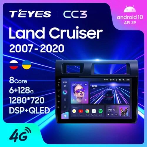 TEYES CC3 For Toyota Land Cruiser LC 70 Series 2007 - 2020 Car Radio Multimedia Video Player Navigation stereo No 2din 2 din DVD