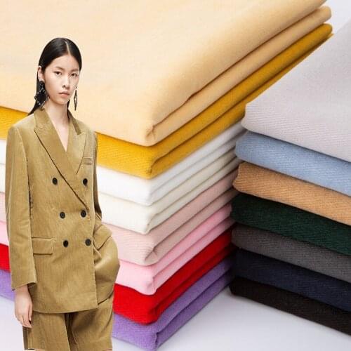 Solid Color Twill Corduroy Upholstery Fabric for Sewing Clothes Dolls DIY Handmade Per Half Meter