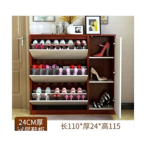Ultra-thin shoe cabinet 17CM dump hall cabinet Simple household economical shoe cabinet multi-functional provincial space doorwa