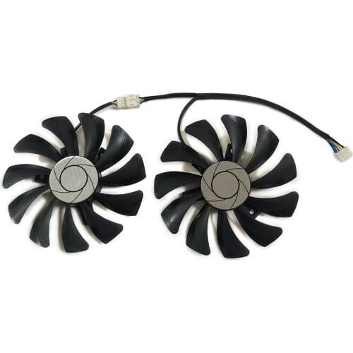 2pcs/set HA9010H 12 SF-Z GPU Video Card fan 87MM (90MM) HA9010H12SF-Z VGA Cooler For MSI GTX1060 MINING Graphics Cards cooling