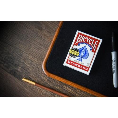 Magic Solid wood Pad Card deck Mat Handmade Deluxe Close up Illusions Card Magic Props Magician Magia Magic Tricks props gimmick