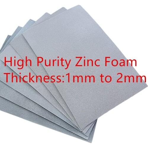 High Purity Porous Zinc Foam Metal Electrocatalyst Carrier Scientific Research Experimental Material