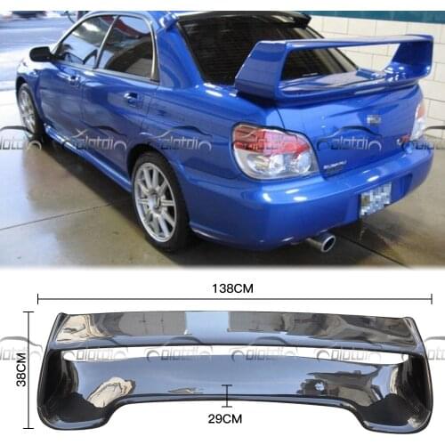 For Subaru Impreza WRX Sedan 9th 2002-2007 Rear Spoiler Wing Trunk GT Lip Carbon Fiber