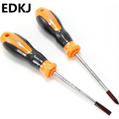 1pcs 6 x 100mm screwdriver cross word starter manual screw batch double-use starter strong magnetic multi-select home DIY tool