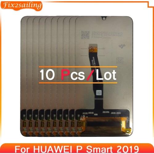 10Pcs/Lot For Huawei Display P Smart 2019 LCD Screen Touch Digitizer Assembly For Huawei POT-LX1 L21 LX3 Replacement Parts 6.21"