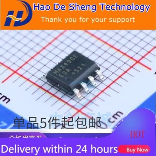 10PCS/LOT MAX490EESA MAX490EESA+T SOP8 RS-422/RS-485 Transceiver New Original In Stock