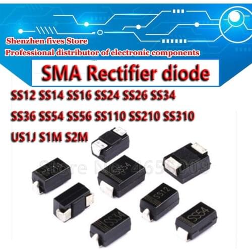 20pcs/lot 1N5824 IN5824 SS54 Schottky Diode 5A 40V DO-214AC SMA