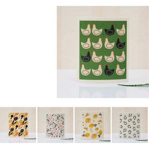 2Pcs Super Absorbent Kitchen Dish Cloth Hand Towel Clean Cloth Sink Wipe Non Stick Oil Cleaning Rags Kichen Tools