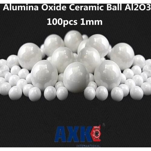 2019 New Arrival Thrust Bearing 100pcs 1mm 1 Mm Alumina Oxide Ceramic Ball Al2o3 For Bearing/pump/linear Slider/valvs Balls