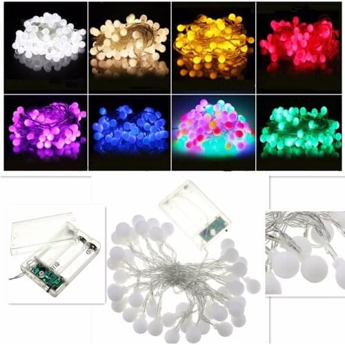 40 led light ball lamp frosted ball battery box light string Christmas tree pendant garden decoration lamp