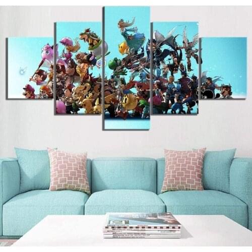 5 Piece Wall Art Canvas Anime Manga Figure Pictures And Posters Modern Home Living Room & Bedroom The Wall Decoration Paintings