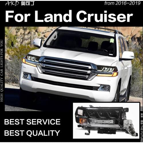 AKD Car Styling Head Lamp for Toyota Land Cruiser Headlights 2016-2019 Lexus Design LC200 LED Headlight LED DRL Auto Accessories