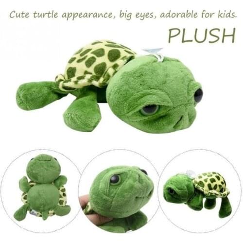 Free Shipping 20cm Big Eyes Soft Plush Doll Turtle Toys Cute Kids Children Presents Gifts Tortoise Cotton Adorable Funny Toy