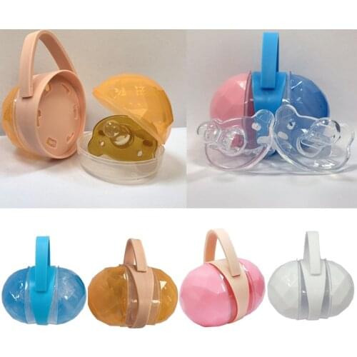 Safe Baby Pacifier Holder Portable Nontoxic PP Infant Newborns Pacifier Box Container Plastic Soother Storage Case Nipple Holder
