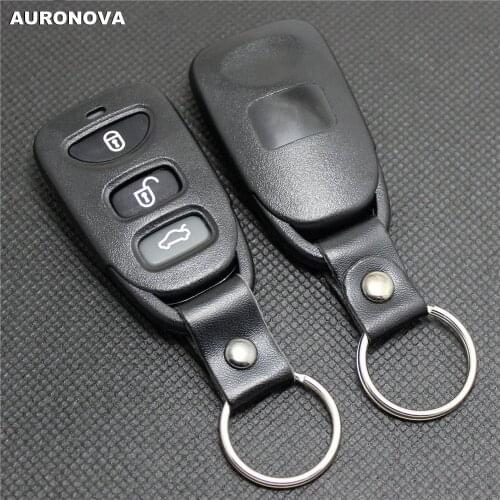 AURONOVA for Hyundai Sonata NF Remote Key Case 3 Buttons Replace Car Remote Shell Cover With Rubber Buttons