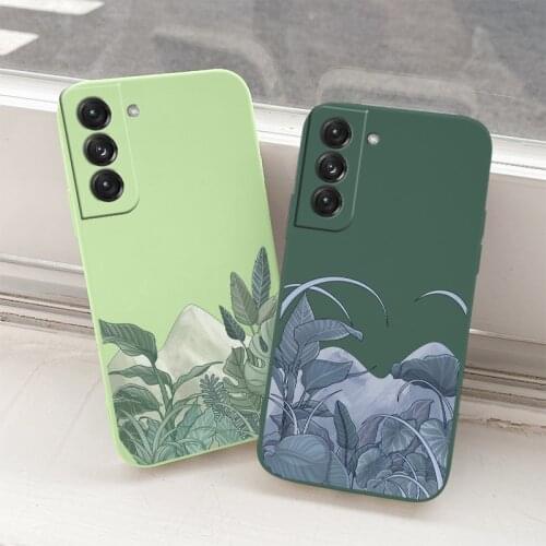 Plant Case For Samsung Galaxy S21 S20 FE S10 Note 20 10 Ultra Plus A72 A52 A42 A32 A71 A51 A41 A31 A21S Soft Phone Cover