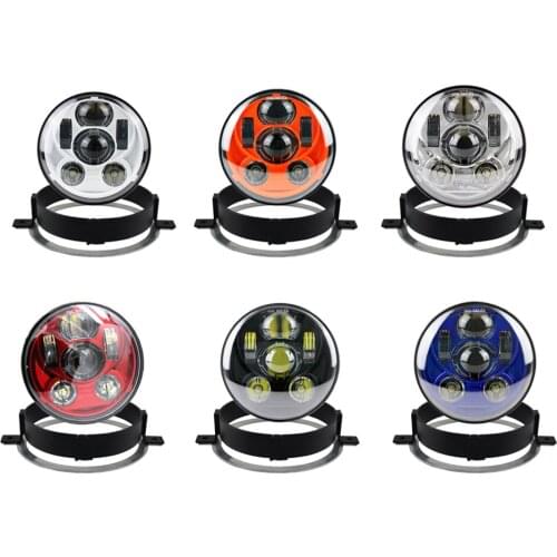 For Honda 2002-2008 VTX 1800, VTX 1300 5.75 inch LED motorcycle High Low Beam headlight with Headlight VTX Bracket