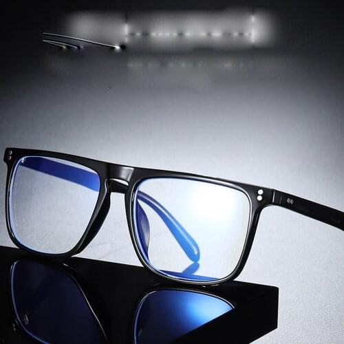 Custom Made Optical Prescription Glasses Photochromic Classic Large Tr90 Square Retro Fashion Frame Myopia Short Sight reading