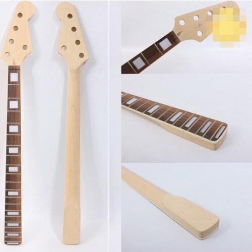Maple Bass Guitar neck 20 fret 34 Inch Inlay Guitar Neck Replacement #B5 NUT 45mm heel 70mm