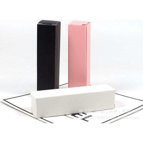 100/200pcs 22*22*92mm Lipstick Boxes Paper Lipstick Pack Box Reusable Paper Packaging Boxes