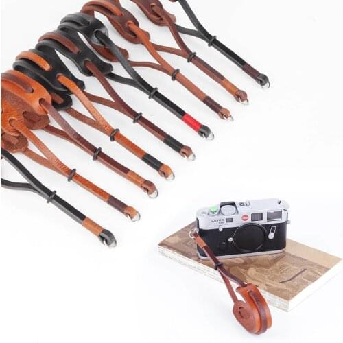 Cam-in WS027 Leather Camera Hand Wrist Strap Wriststrap Vintage Style for SLR DSLR Digital Mirrorless Cameras