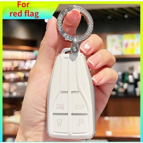 Red flag H5 key set new H9 SH5 HS7/2020 H5 FAW red flag key bag car modeling accessories TPU protective case