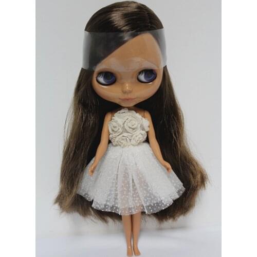 Free Shipping big discount RBL-117DIY Nude Blyth doll birthday gift for girl 4colour big eyes dolls with beautiful Hair cute toy
