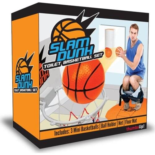 2017 Hot Children Outdoor Funny Joke Toys Mini Toilet Basketball Sport Games Set-Toilet Slam Dunk