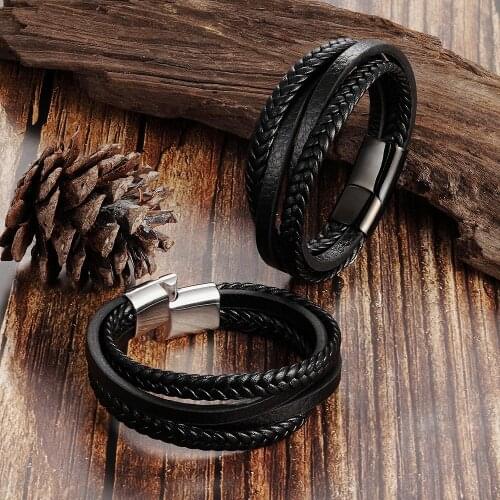 MinWang Men's Leather Bracelets China