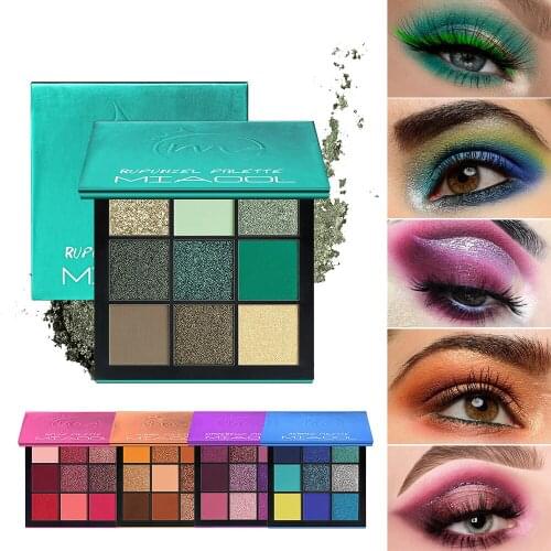 New Cosmetic Fashion Matte Eye shadow Cream Makeup Party Palette Shimmer Set 9 Colors Eyeshadow Beauty Eye Cosmetics
