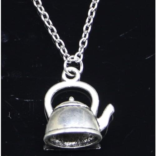 New Fashion Necklace 20x17x10mm teapot kettle Pendants Short Long Women Men Colar Gift Jewelry Choker
