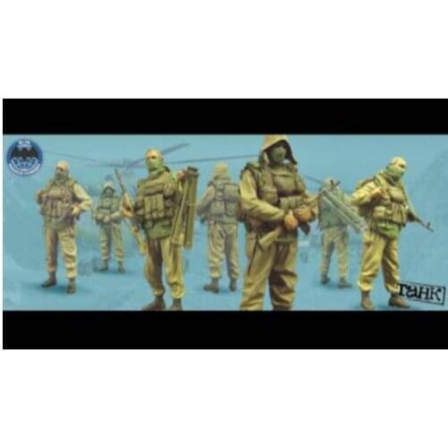 New Unassembled 1/35 Soviet soldiers include 4 Resin Kit DIY Toys Unpainted resin model