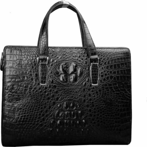 Ourui crocodile skull men briefcase Genuine crocodile leather men handbag new arrival new men handbag