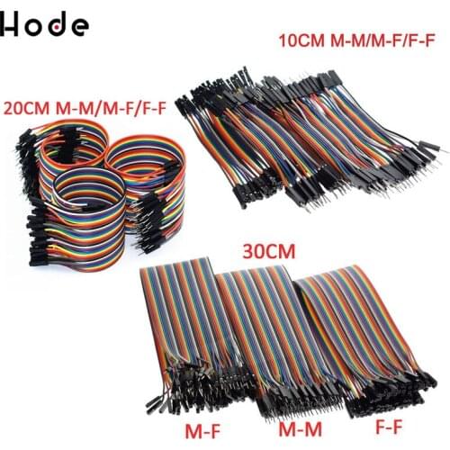 40PCS Dupont Line 10CM 20CM 30CM Male to Male/Male to Female/Female to Female Jumper Wire Dupont Cable for arduino DIY KIT