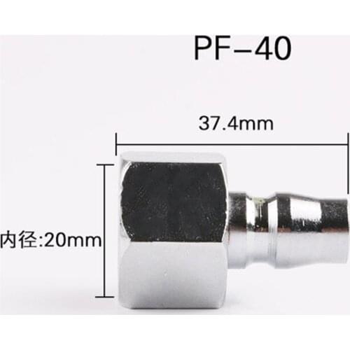 PF40 1/2" Female BSPT Air Compressor Hose Quick Coupler Plug Fitting 2pcs