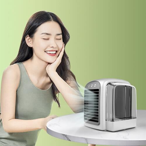Portable Air Conditioner Fan Air Conditioning Humidifier Purifier USB Air Cooler Fan For Home Office Table Fan