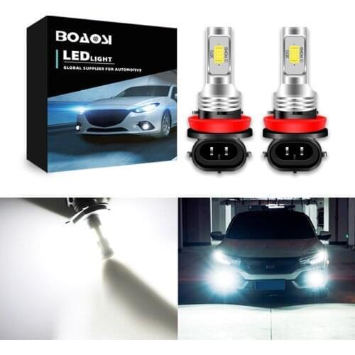 2pcs 2000LM 9006 H8 H11 LED Fog Lights Bulb H9 H7 HB4 Fog Lamp for Mercedes Benz Ford Toyota Honda Renault Skoda