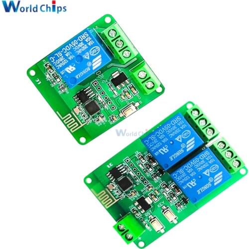 Single Dual Channel ESP8266 Chip Remote Control WiFi Relay Module DC 5V WIFI Wireless Board IOT Smart Home Intelligent Switch